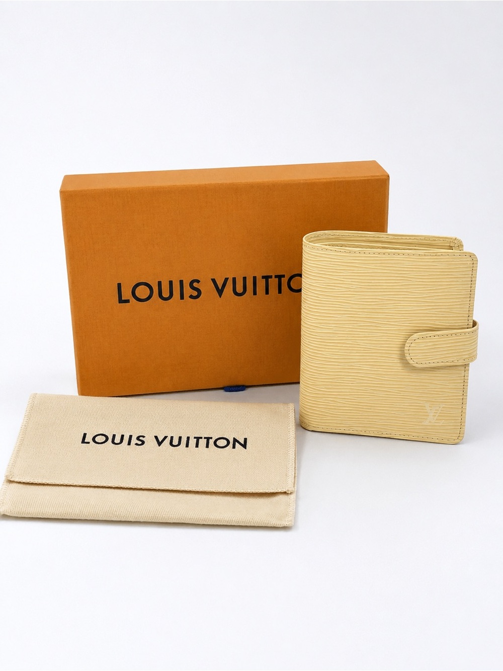 Louis Vuitton Vintage Epi Porte Billets Bifold Wallet Vanille Pale Yellow